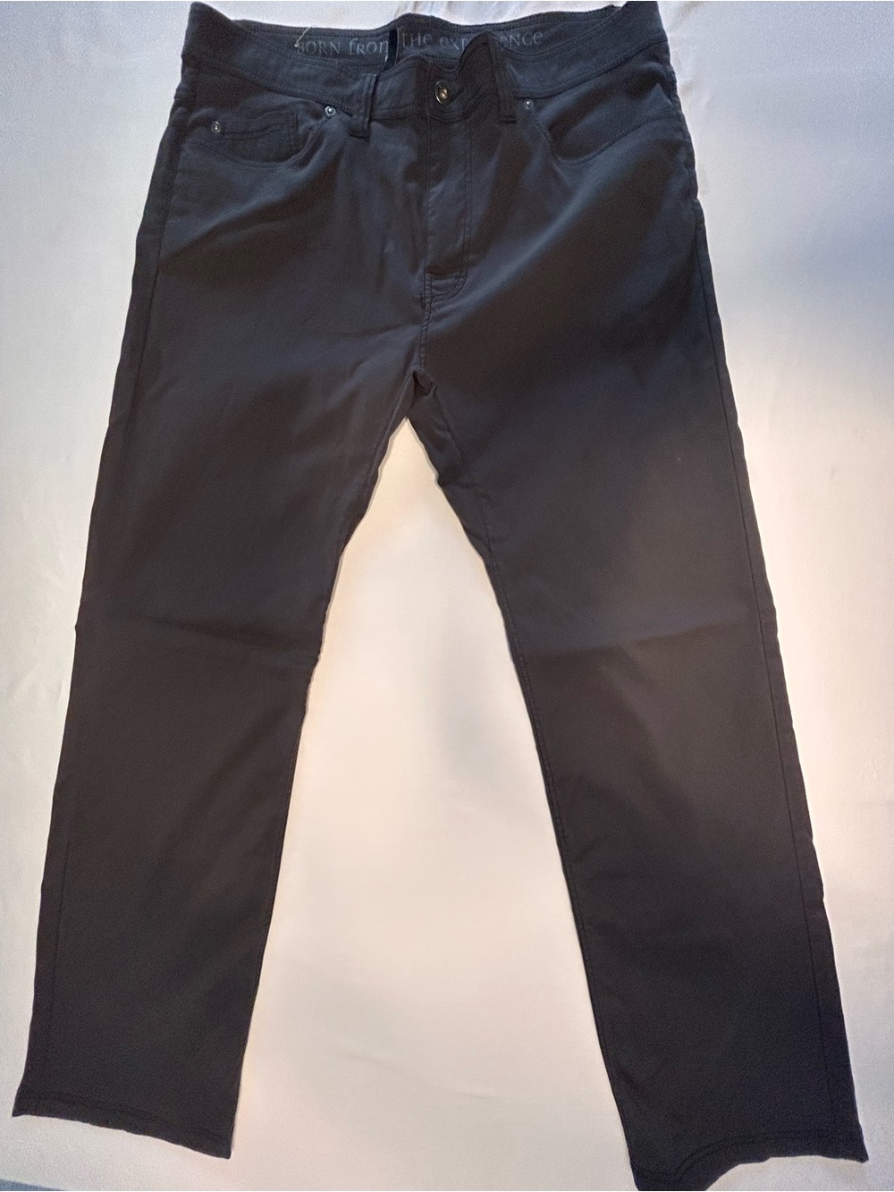 prAna Pants Mens 38x34 Slim Fit Dark Gray Stretch Casual Travel